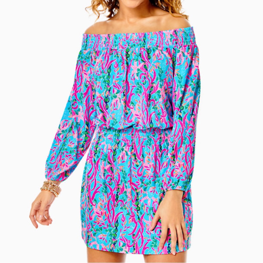 Lilly Pulitzer Cyla Romper in seaweed samba